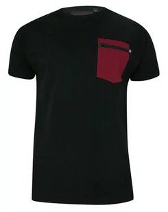 T-shirt, Czarny, 100% BAWEŁNA, U-neck, z Kieszonką, Męski, Krótki Rękaw -KINGS - Kings - Koszulki męskie - miniaturka - grafika 1