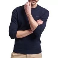 Bluzy męskie - Superdry Vintage Emb Cotton/Cash Crew Bluza męska, Marl Węgla Marl, 3XL - miniaturka - grafika 1