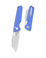 Noże - Nóż składany Bestechman Guardian Blue G10 w/ Carbon Fiber Pattern, Satin D2 (BMK11D) - miniaturka - grafika 1