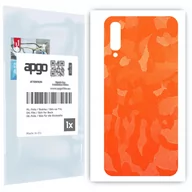 Szkła hartowane na telefon - Folia naklejka skórka strukturalna na TYŁ do Samsung Galaxy A70 -  Moro | Camo Pomarańczowy - apgo SKINS - miniaturka - grafika 1