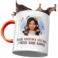 Kubki - Kubek Pomarańczowy Dla Stefanii Koleżanki Prezent z Nadrukiem ze Zdjęciem + Opakowanie na prezent (wzór 04) - miniaturka - grafika 1