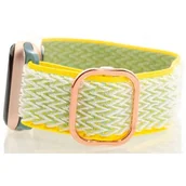 Akcesoria do smartwatchy - Pasek LUNA do Apple Watch 3/4/5/6/7/8/SE (42/44/45mm) A00038 Zielono-żółty - miniaturka - grafika 1