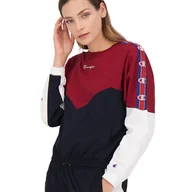 Bluzy sportowe damskie - CHAMPION COLOUR BLOCK TRACK SWEATSHIRT > 112550-RS517 - Champion - miniaturka - grafika 1