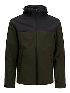 Bestseller A/S Męska kurtka JJEBASIC Softshell Hood PLS, Rosin, 5XL, rodzynka - Kurtki męskie - miniaturka - grafika 1