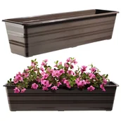 Donice - Doniczka balkonowa Cati 60 cm, brąz - miniaturka - grafika 1