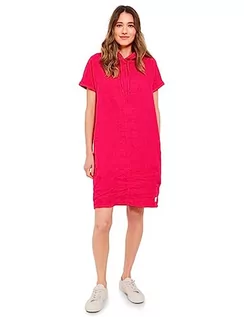 Sukienki - Cecil Damska sukienka lniana, truskawkowy czerwony, XXL - grafika 1