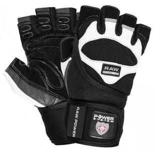 Rękawice fitness Power System  Fitness Rukavice Raw Power Černobílé XL - Rękawice do ćwiczeń - miniaturka - grafika 1