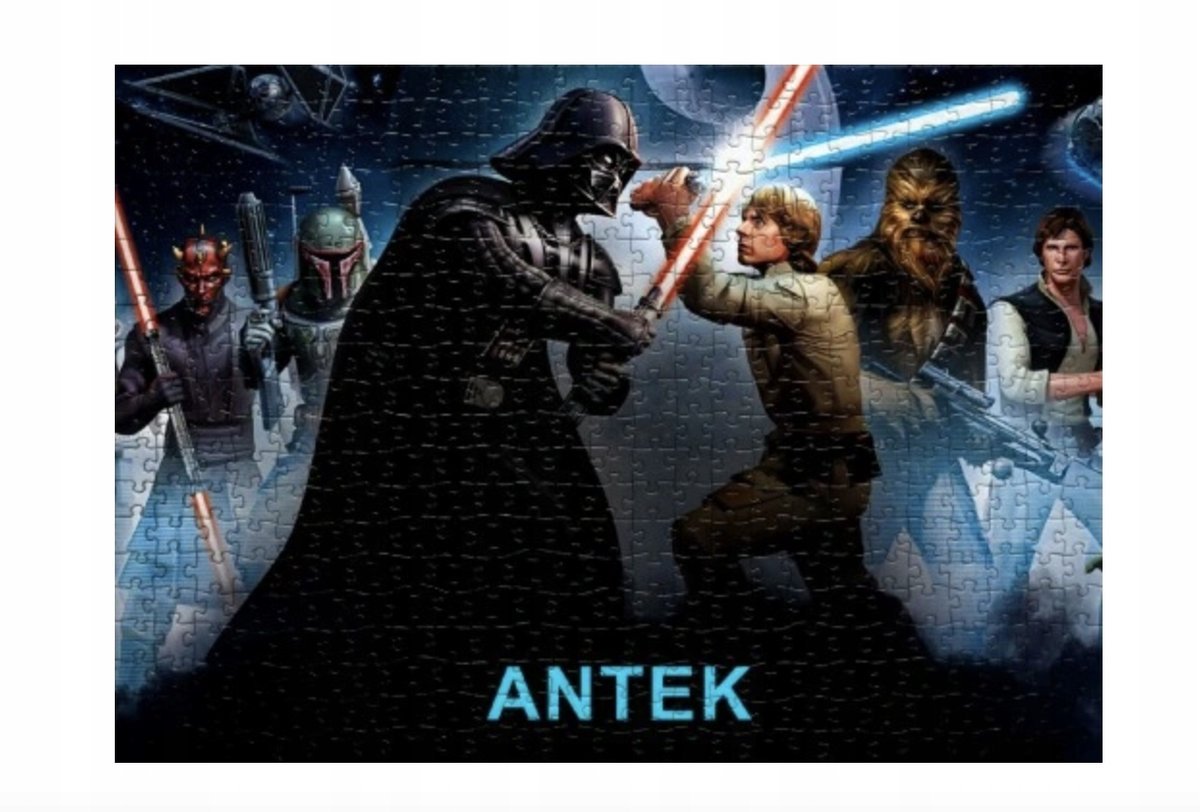 Puzzle ŚWIĄTECZNE STAR WARS DARTH VADER A3 252 el z Nadrukiem +IMIĘ Pudełko