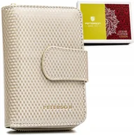 Portfele - Skórzany Portfel Damski W Orientacji Pionowej - miniaturka - grafika 1