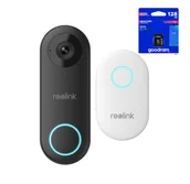 Systemy inteligentnych domów - Reolink Wideodzwonek 2K+ 5MP WiFi + Karta pamięci 128 GB - miniaturka - grafika 1