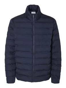 SELETED HOMME Męska kurtka pikowana Slhbarry Noos, niebieski, S - Kurtki męskie - miniaturka - grafika 1