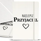 Notesy i bloczki - Notes Notatnik Bujo A5 Biały DLA PRZYJCIELA Wzory - miniaturka - grafika 1