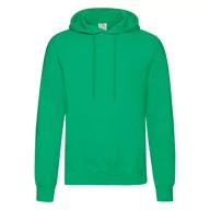 Bluzy męskie - Bluza męska z kapturem Hooded Sweat Fruit of the Loom - Zielony XXL - miniaturka - grafika 1