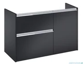 Szafki łazienkowe - Roca Gap Pro szafka z koszem cargo lewa 98x45x63 CZARNY DĄB A857904532 | - miniaturka - grafika 1