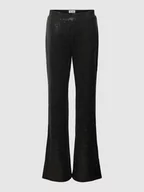 Spodnie damskie - Spodnie materiałowe z cekinowym obszyciem model ‘LOANE’ - miniaturka - grafika 1