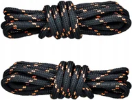 Akcesoria obuwnicze - CZARNO-POMARAŃCZOWE Sznurówki TREKKINGOWE 100 cm Okrągłe SZNUROWADŁA G9-65 - miniaturka - grafika 1