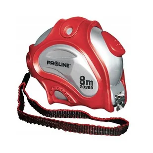 Proline miara zwijana 8m x 25mm dwustronna biała magnetyczna 20368 20368 - Poziomice, łaty, miary - miniaturka - grafika 1