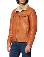 Kurtki męskie - Freaky Nation Męska kurtka skórzana Niels-FN, wielbłądzi, XL - miniaturka - grafika 1