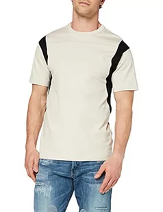 G-STAR RAW Męski t-shirt Moto Mesh Motac, Whitebait C336-1603, S - Koszulki męskie - miniaturka - grafika 1