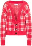 Swetry damskie - usha BLUE LABEL Sweter kardigan damski, Biały wiśniowy, L - miniaturka - grafika 1