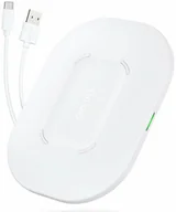Ładowarki do telefonów - Choetech zestaw bezprzewodowa szybka ładowarka 15W dioda LED biały (T550-F) + ładowarka sieciowa USB 18W Power Delivery biały (Q5003-EU) + kabel zasilający (AC) T550-F-EU101ACWH - miniaturka - grafika 1