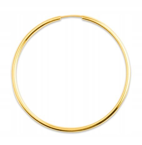 ZŁOTY DUŻY KOLCZYK KÓŁKO KOŁO 585 RING 30 mm