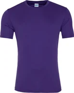 Koszulki męskie - Just Cool JC020 Koszulka męska Cool Smooth T / współczynnik ochrony UV 30+ - Kolor: Fioletowy - Rozmiar: 3XL - miniaturka - grafika 1