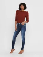 Spodenki damskie - ONLY Dżinsy - Skinny fit - w kolorze granatowym - miniaturka - grafika 1