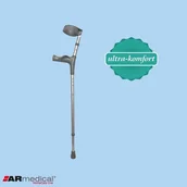 Ortezy, stabilizatory i opaski elastyczne - Kula łokciowa z ruchomą obejmą - ergonomiczny uchwyt AR-025 lewy - miniaturka - grafika 1