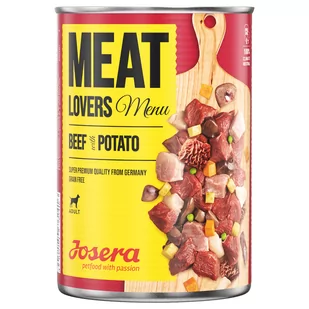 4 + 2 gratis! Josera Meatlovers, 6 x 800 g - Menu, Wołowina i ziemniak - Mokra karma dla psów - miniaturka - grafika 3
