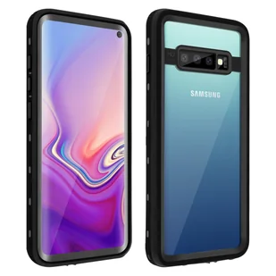 Etui Ochronne Samsung Galaxy S10 Wodoodporne 2M Zabezpieczenie Ekranu Czarne - Etui i futerały do telefonów - miniaturka - grafika 1