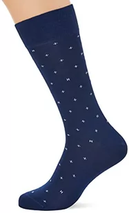 Hackett London Skarpety męskie Cross H w kropki, granatowy, S - Skarpetki męskie - miniaturka - grafika 1