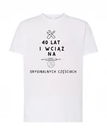 Koszulki męskie - T-Shirt męski nadruk prezent 40tka 40LAT Rozm.XS - miniaturka - grafika 1