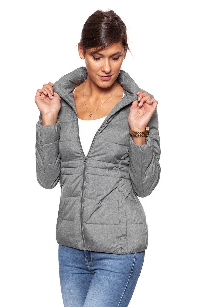 Wrangler, Kurtka damska, Short Puffer Mid Grey Mel W4104V537, rozmiar S