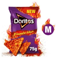 Chipsy - Doritos Flamin' Hot Chipsy kukurydziane o smaku bardzo pikantnym 75 g - miniaturka - grafika 1