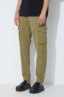 Spodnie męskie - Alpha Industries spodnie męskie kolor zielony w fasonie cargo - miniaturka - grafika 1