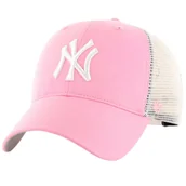 Czapki i chusty sportowe męskie - 47 Brand MLB New York Yankees Branson Kids Cap B-BRANS17CTP-RSA-KID, dziewczynka, Czapka z daszkiem, Różowy - miniaturka - grafika 1