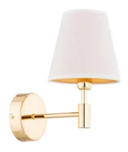 Lampy ścienne - Złoty kinkiet ścienny ze stożkowym abażurem AL 28720 z serii ASTRIT - miniaturka - grafika 1