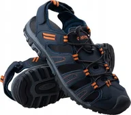 Sandały męskie - Hi-Tec SANDAŁY TIORE NAVY/DARK GREY/ORANGE 43 - miniaturka - grafika 1