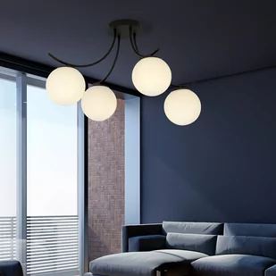Emibig Boston lampa sufitowa 4-punktowa czarna/biała 1109/4 - Lampy sufitowe - miniaturka - grafika 4