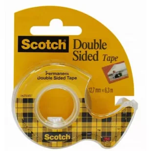 Scotch Taśma dwustronna z podajnikiem 12mm x 6.3m Outlet - Taśmy klejące - miniaturka - grafika 1