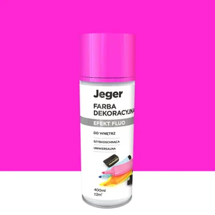Spray 0.4 l różowy fluorescencyjny Jeger - Farby i lakiery w sprayu - miniaturka - grafika 1