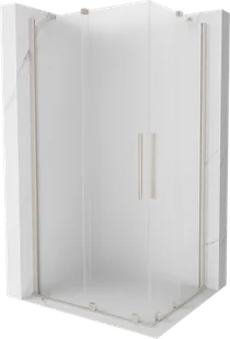 Mexen Velar Duo kabina prysznicowa rozsuwana 100x90 cm, szron, nikiel szczotkowany - 871-100-090-32-97 - Kabiny prysznicowe - miniaturka - grafika 1