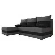 Narożniki - Narożnik Rozkładany Szary + Czarny G1-L83 - miniaturka - grafika 1