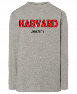 Longsleeve czerwony nadruk HARVARD r.4XL - Koszulki męskie - miniaturka - grafika 1