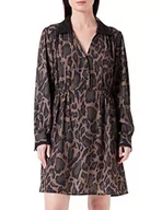 Sukienki - Replay Damska sukienka W9758, 010 czarna/zielona wojskowa/oliwkowa, XXS - miniaturka - grafika 1