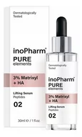 Serum do twarzy - InoPharm Przeciwstarzeniowe serum do twarzy i szyi z 3% Matrixylem i kwasem hialuronowym 30 ml - miniaturka - grafika 1