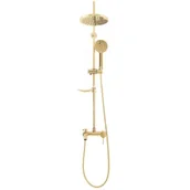 Zestawy prysznicowe - Rea Zestaw Prysznicowy Natryskowy Złoty LUIS GOLD P7006 - miniaturka - grafika 1