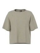 Koszulki i topy damskie - Pieces Koszulka "Bree" w kolorze beżowym - miniaturka - grafika 1