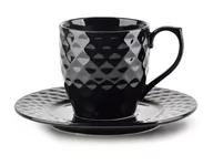 Filiżanki - AffekDesign Porcelanowa filiżanka z podstawką 9442BF 9442BF SAM ONE SIZE - miniaturka - grafika 1